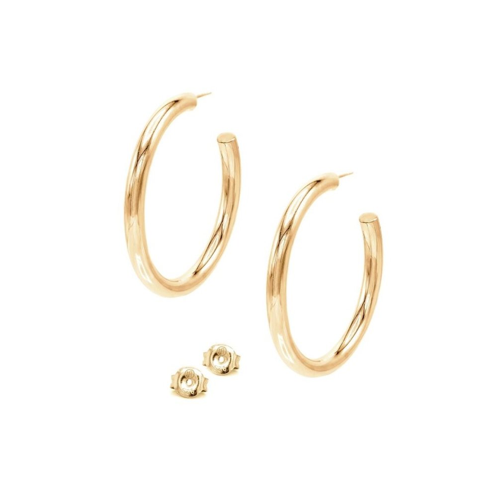 NWT Hannah Hoops - Gold Vermeil